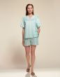Essenza Lily Lova Pastel blue Top korte mouw M