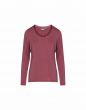 Essenza Luyza Uni Mauve Top lange mouw XS