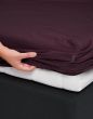 Essenza Minte Bordeauxrood Hoeslaken 140 x 200 cm
