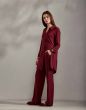 Essenza Nora Uni Bordeauxrood Lange broek S