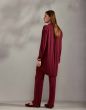 Essenza Nora Uni Bordeauxrood Lange broek S