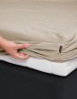 Essenza Premium Percale Cement Hoeslaken 180 x 220 cm
