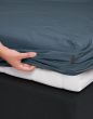 Essenza Premium Percale Stone blue Hoeslaken 180 x 220 cm