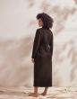 Essenza rosa uni Donkerbruin Homecoat M