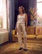 ESSENZA Shelby satin Uni Vanille Top mouwloos L
