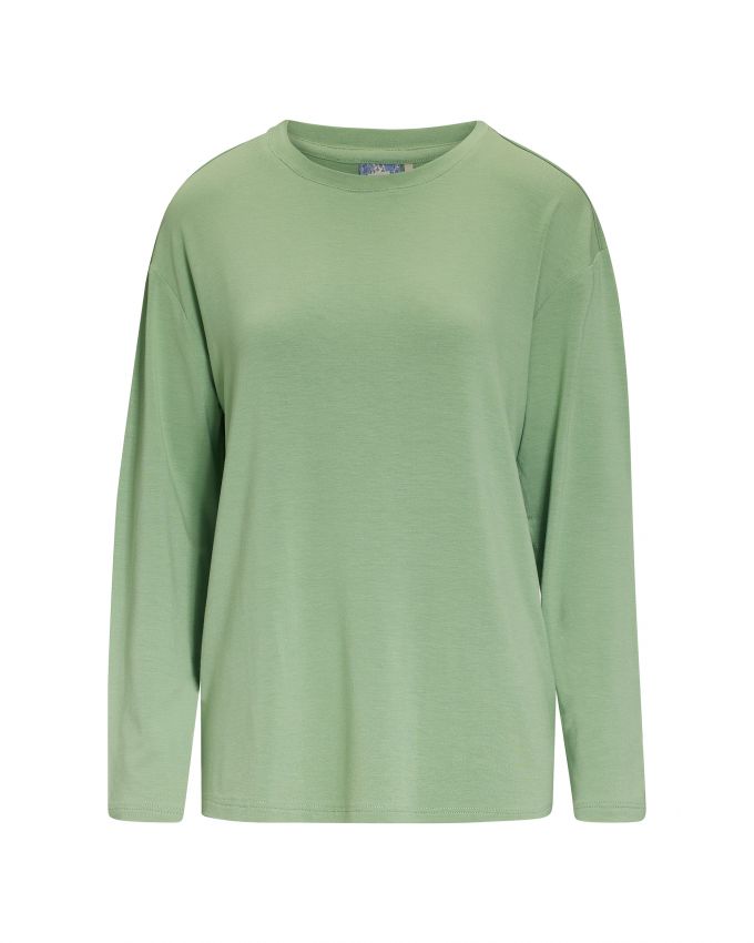 Essenza Denna Uni Basil green Top lange mouw M