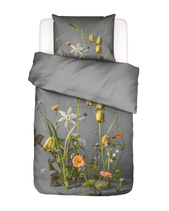 ESSENZA Ficaria Grijs Dekbedovertrekset 140 x 220 cm