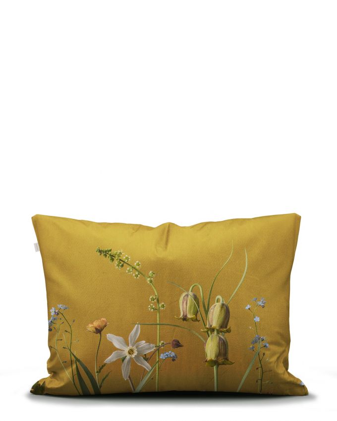 ESSENZA Ficaria Flower ochre Kussensloop 60 x 70 cm