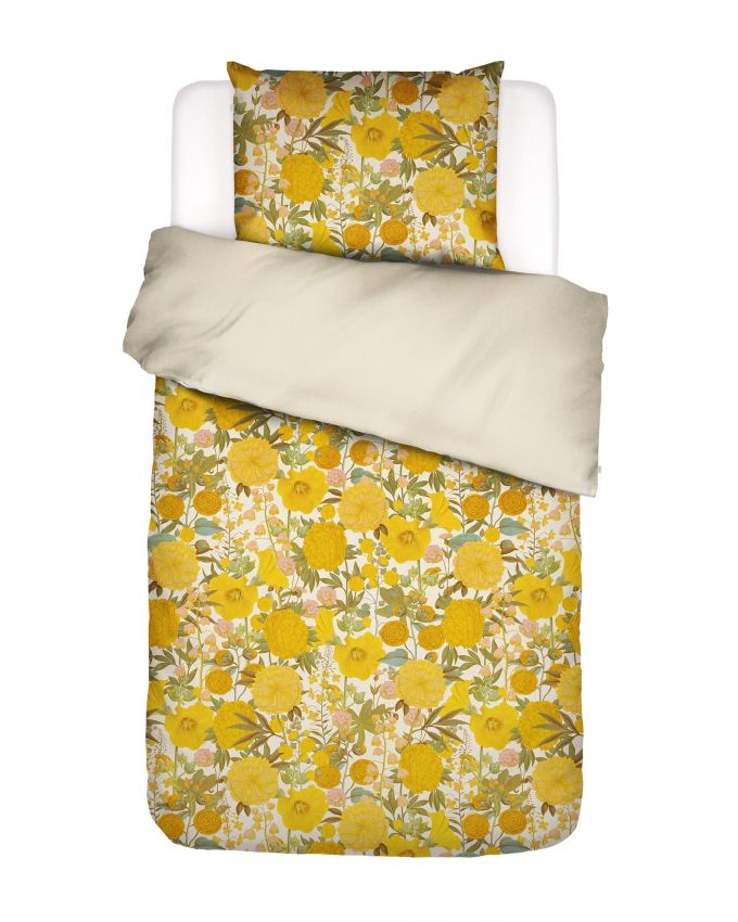 ESSENZA Florentien Geel Dekbedovertrekset 140 x 220 cm