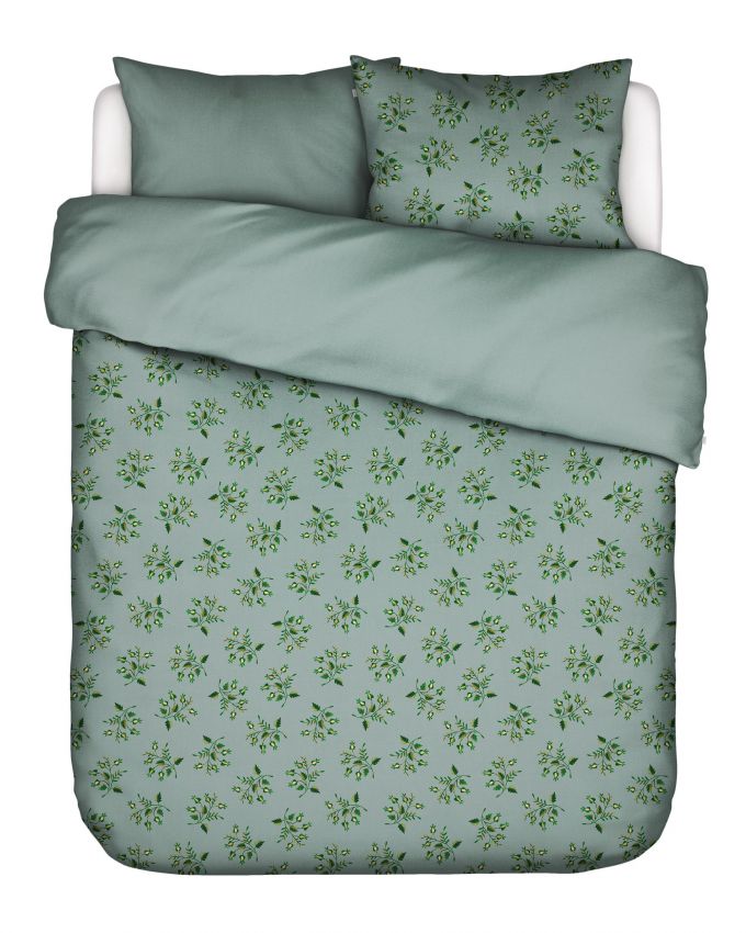 ESSENZA Jolien Surf green Dekbedovertrekset 260 x 220 cm