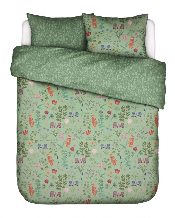 ESSENZA Marigold Quiet green Dekbedovertrekset 260 x 220 cm