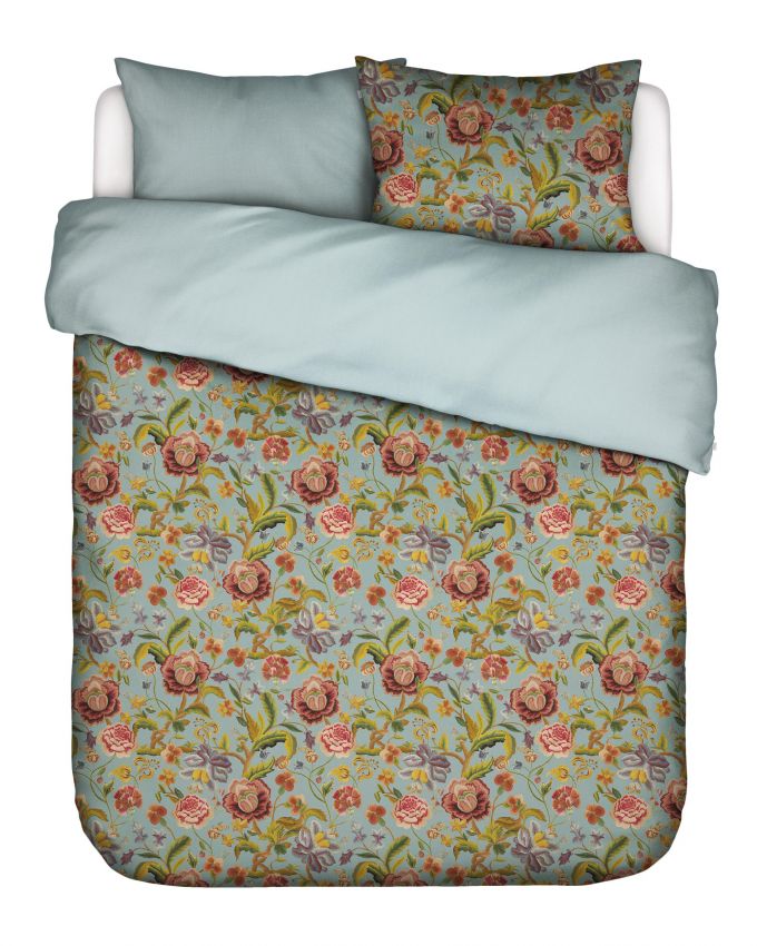 ESSENZA Roselina Surf green Dekbedovertrekset 200 x 220 cm