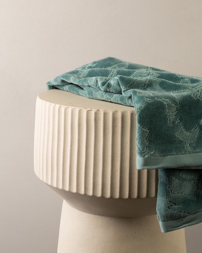 Essenza Rosie Surf green Gastendoek 30 x 50 cm
