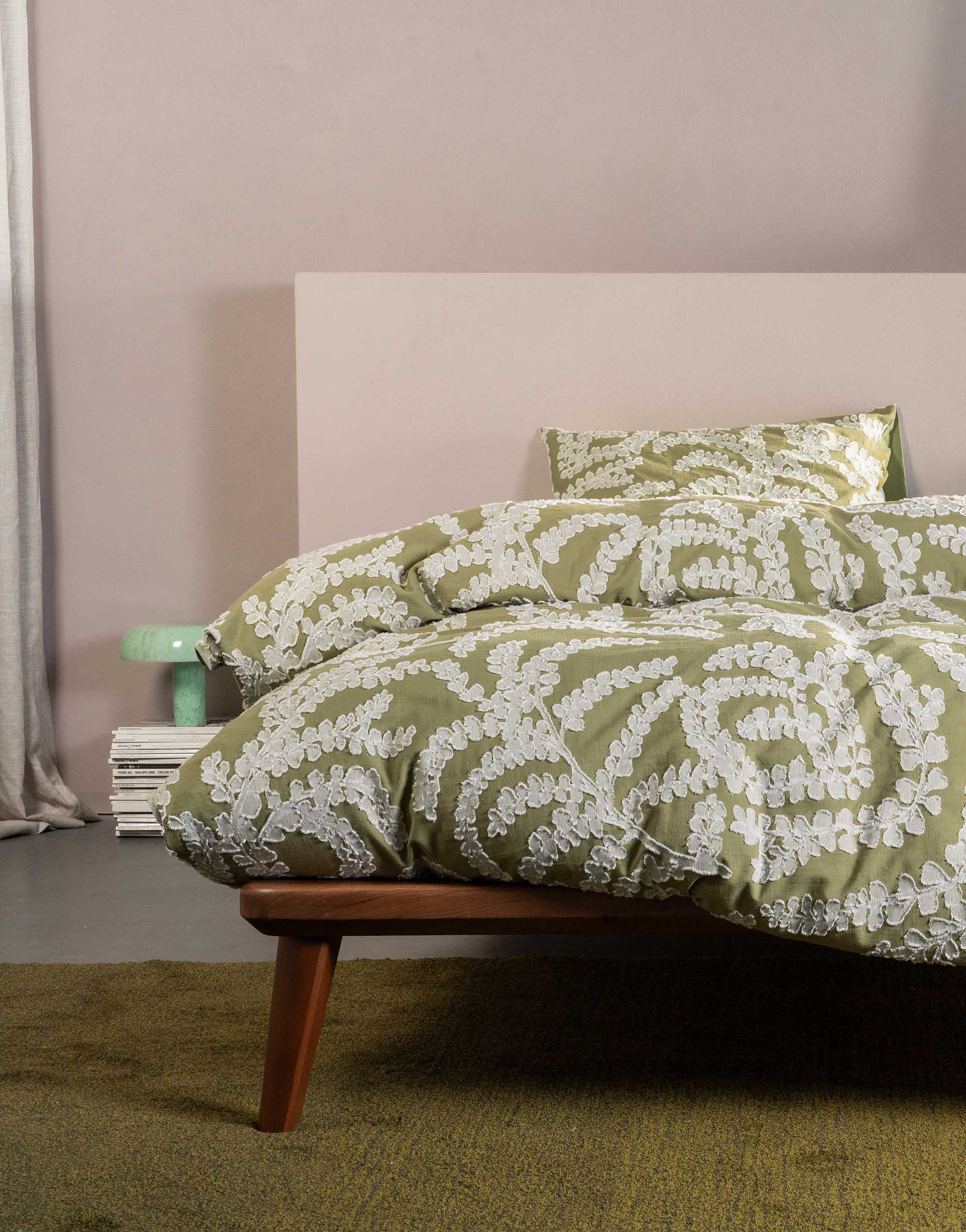 Essenza dekbedovertrek Eleria cedar green
