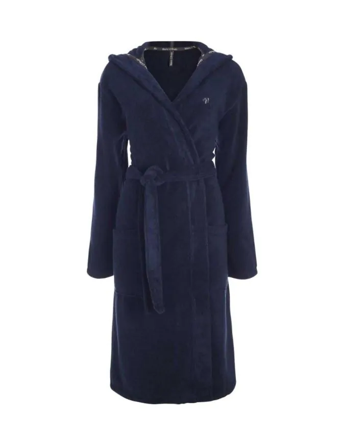 Marc O'Polo Classic (with hood) Navy Badjas XL