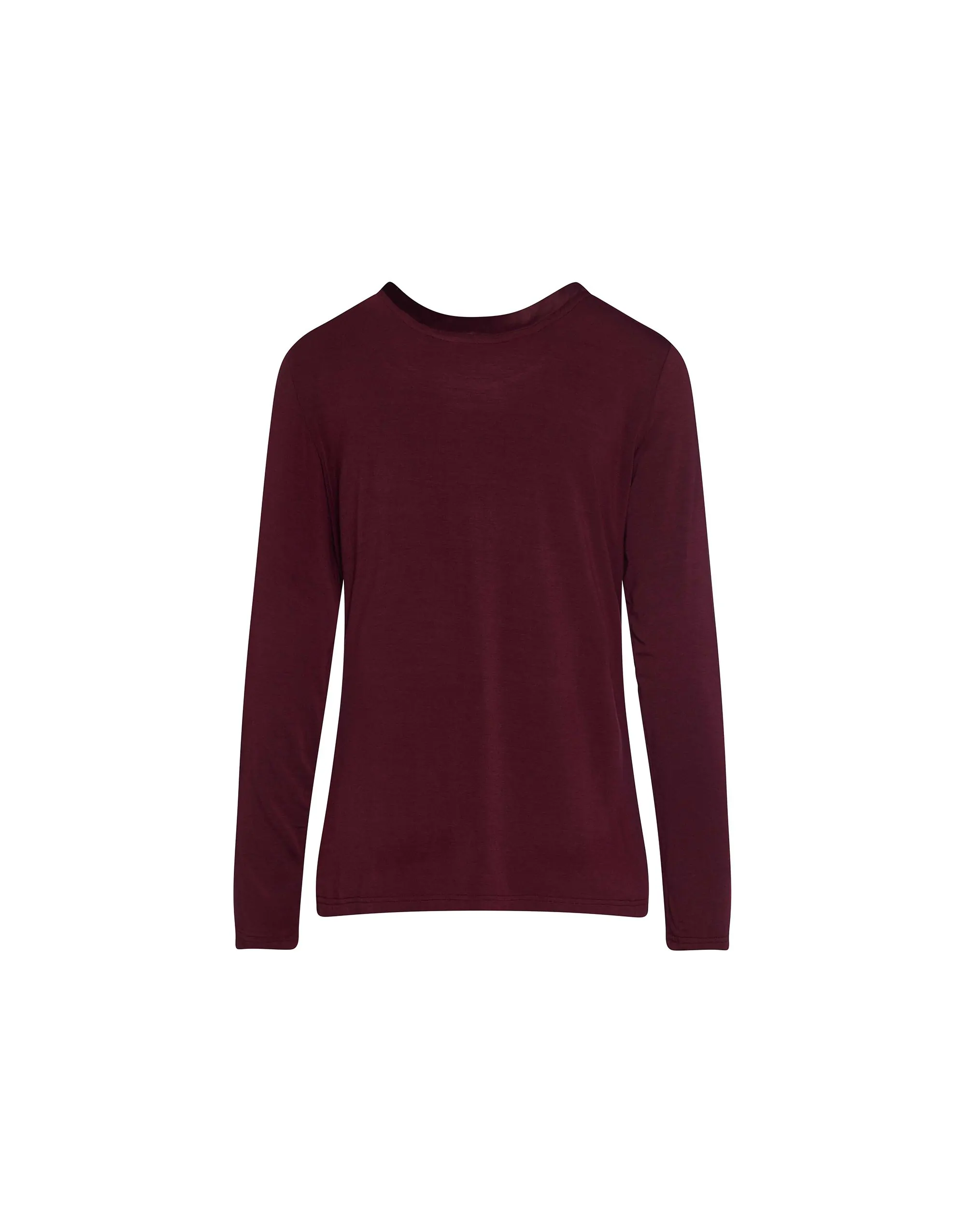 ESSENZA Luyza Uni Bordeauxrood Top lange mouw XS