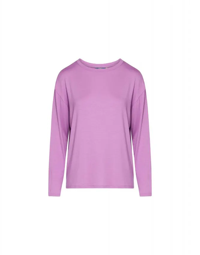 ESSENZA Denna Uni Violet tulle Top lange mouw XS