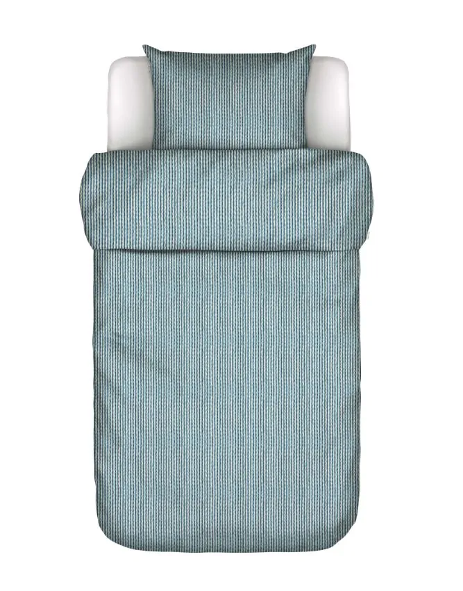 Marc O'Polo Janne Stormy blue Dekbedovertrekset 140 x 220 cm