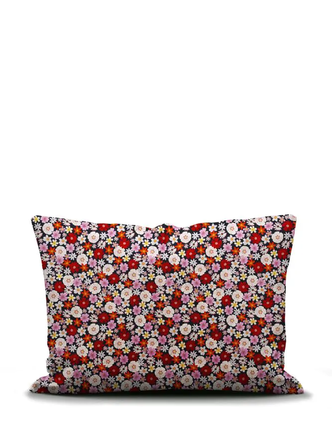 ESSENZA & CO Mellow Millesfleurs Zwart Kussensloop 60 x 70 cm