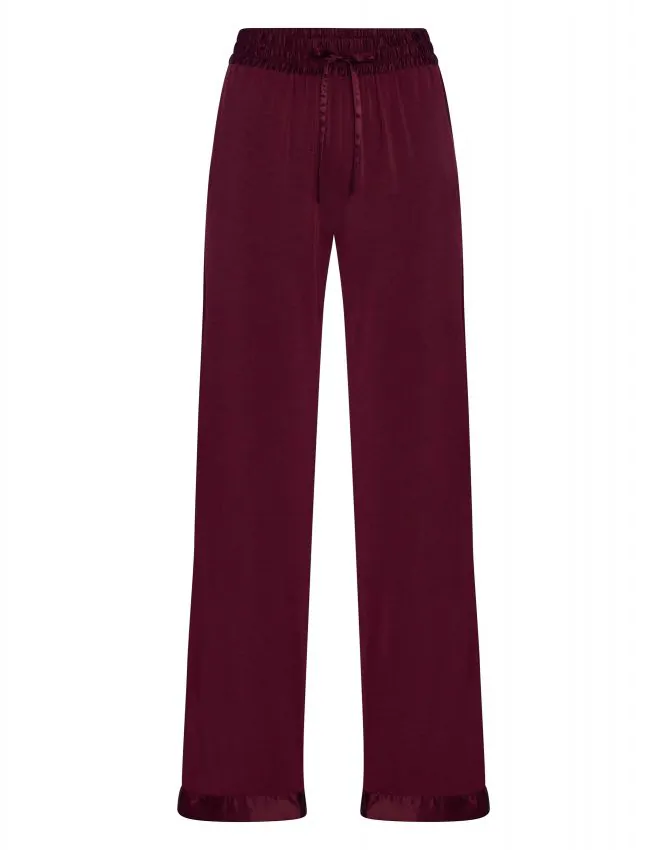 ESSENZA Nora Uni Bordeauxrood Lange broek XS
