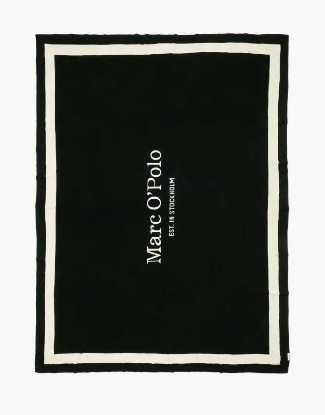 Marc O'Polo Statement Zwart Plaid 150 x 200 cm