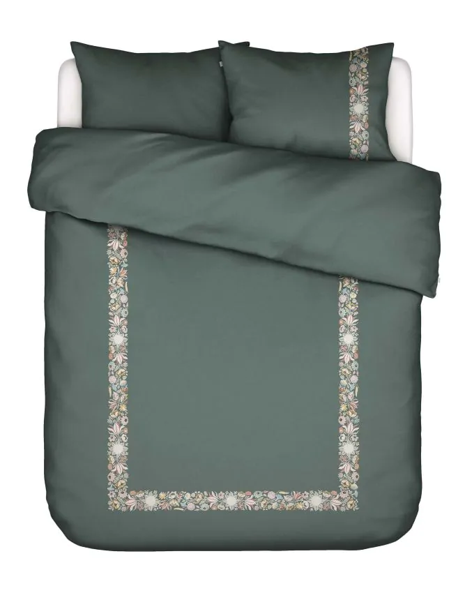 ESSENZA Veroniq Balsam green Dekbedovertrekset 240 x 220 cm