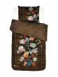 ESSENZA Beautiful Bouquet Bruin Dekbedovertrekset 140 x 220 cm