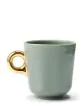 ESSENZA Gallery Stone green Espresso kop & schotel 9 cl