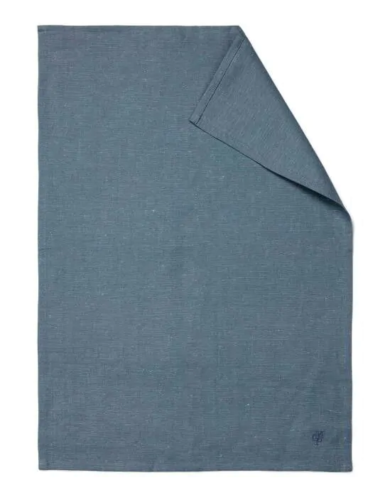 Marc O'Polo Akalla Smoke blue Theedoek 50 x 70 cm