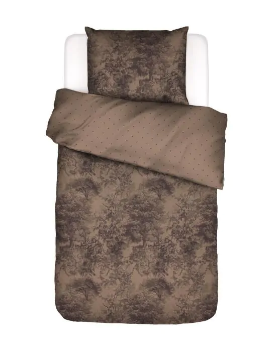 ESSENZA Aurelie Cafe Noir Dekbedovertrekset 140 x 220 cm