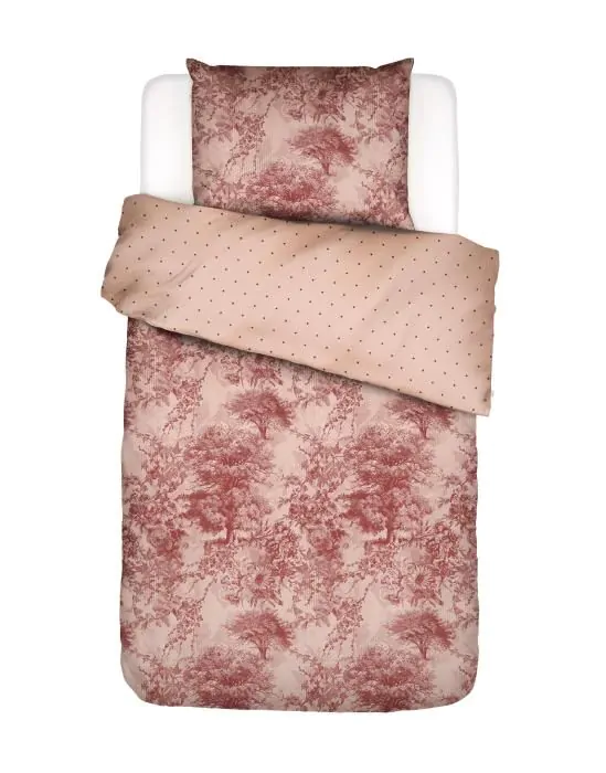 ESSENZA Aurelie Darling pink Dekbedovertrekset 140 x 220 cm