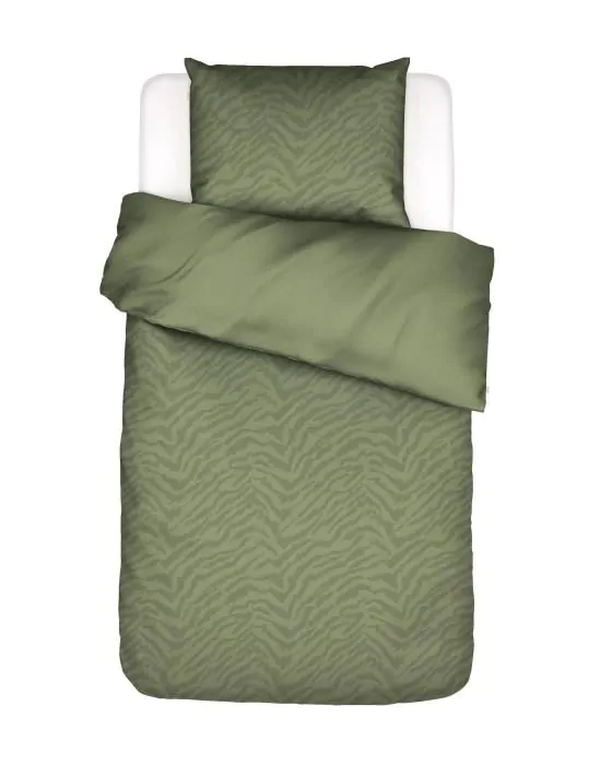 ESSENZA Belen Forest green Dekbedovertrekset 140 x 220 cm