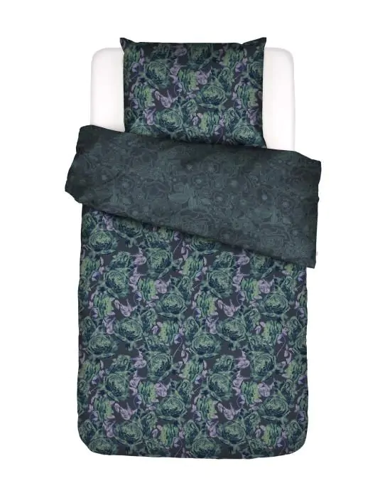 ESSENZA Bernice Darkest blue Dekbedovertrekset 140 x 220 cm