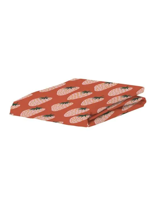 ESSENZA & CO Berry special Oranje Hoeslaken 140 x 200 cm
