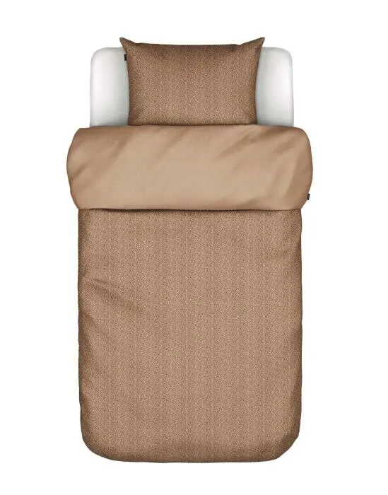 Marc O'Polo Camo Toffee Brown Dekbedovertrekset 140 x 220 cm