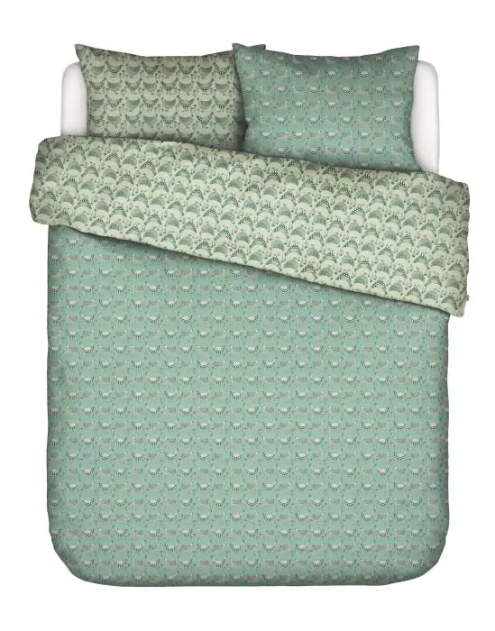 ESSENZA & CO Chicken Run Turquoise Dekbedovertrekset 240 x 220 cm