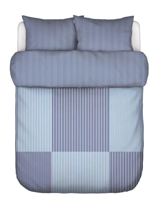 Marc O'Polo Ellan Cool Cobalt Dekbedovertrekset 240 x 220 cm