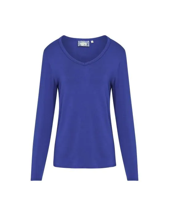 ESSENZA Eva uni Cobalt blue Top lange mouw M