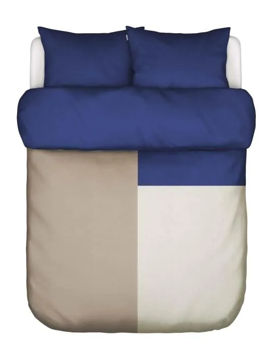 Marc O'Polo Ewon Cool Cobalt Dekbedovertrekset 200 x 220 cm