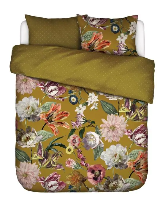 ESSENZA Filou Olive Dekbedovertrekset 260 x 220 cm