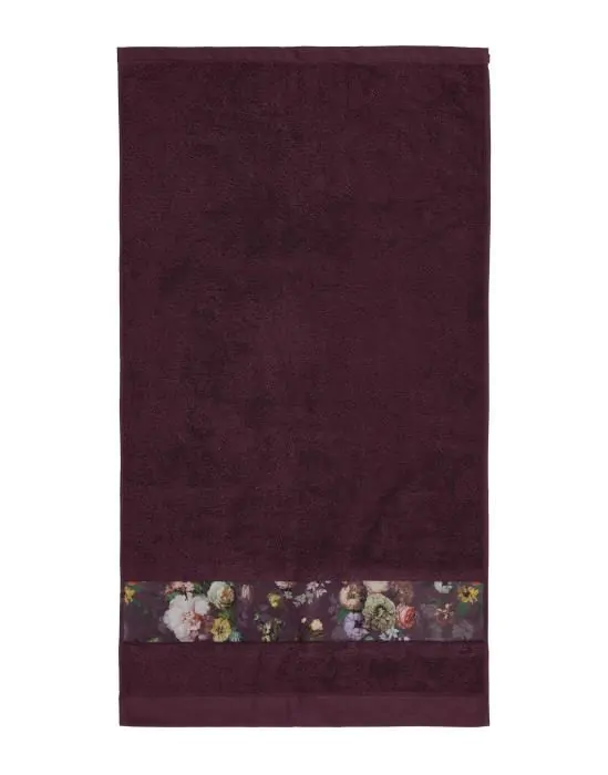 ESSENZA Fleur Plum Handdoek 70 x 140 cm