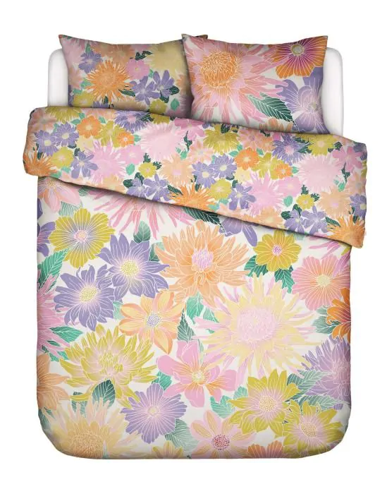 ESSENZA & CO Flower fling Bright white Dekbedovertrekset 240 x 220 cm