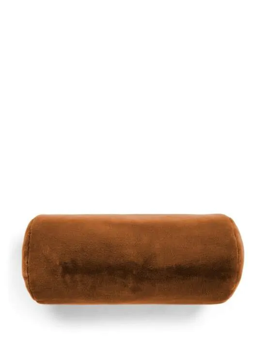 ESSENZA Furry Leather brown Rolkussen 22 x 50 cm