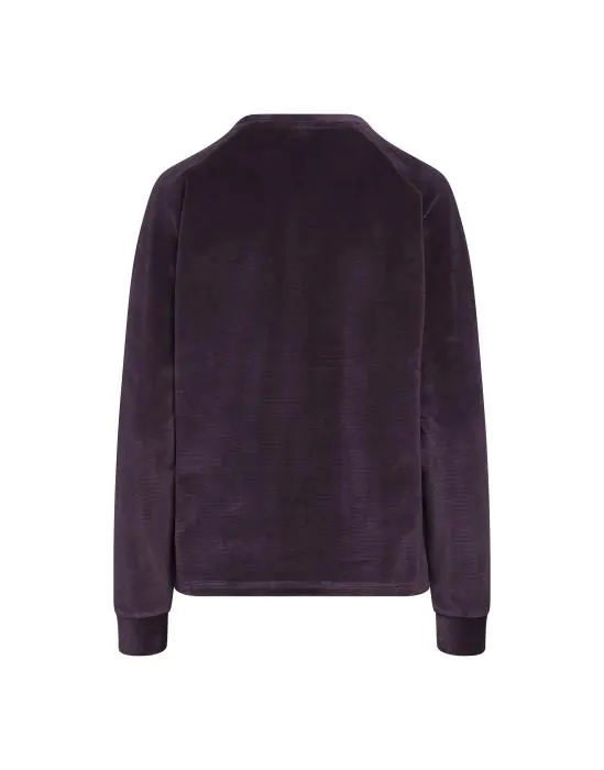 ESSENZA Hella Uni Plum wine Top lange mouw L