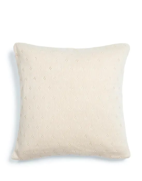 ESSENZA Knitted Ajour Antique white Sierkussen 50 x 50 cm