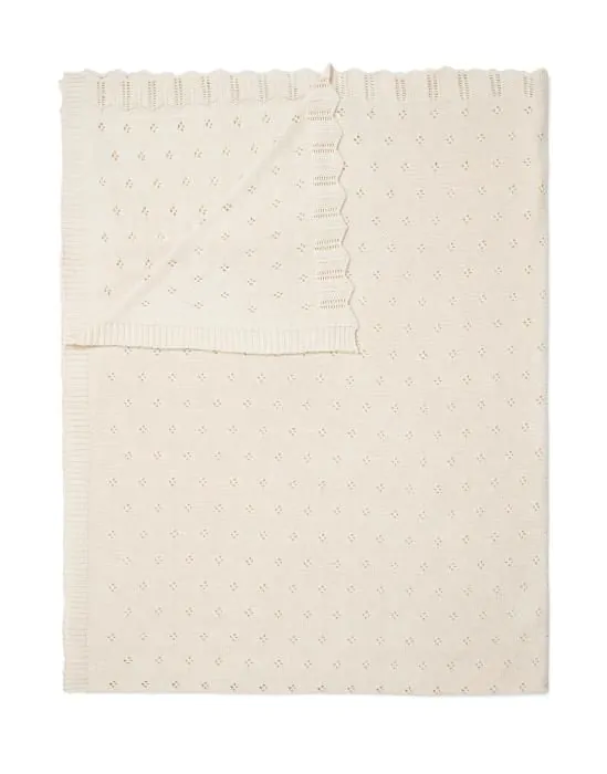 ESSENZA Knitted Ajour Antique white Plaid 130 x 170 cm