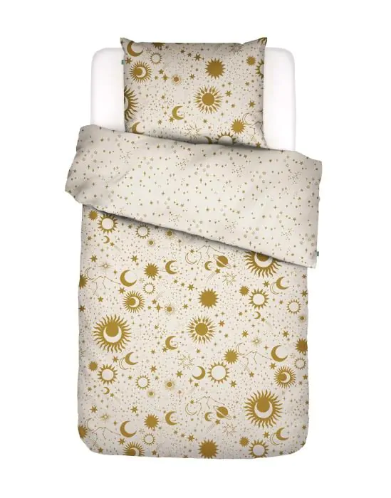 COVERS & CO Luna tic Ecru Dekbedovertrekset 140 x 220 cm