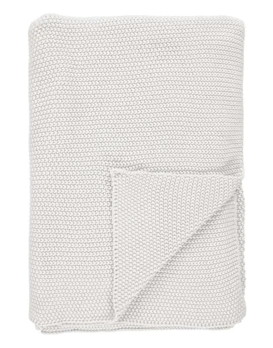 Marc O'Polo Nordic knit Off white Plaid 130 x 170 cm