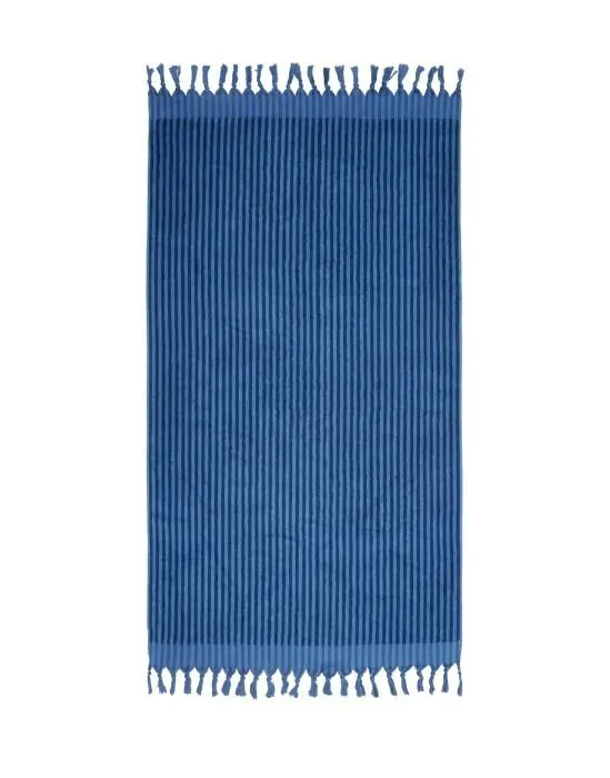 Marc O'Polo Nurmes Blauw Strandlaken 100 x 180 cm