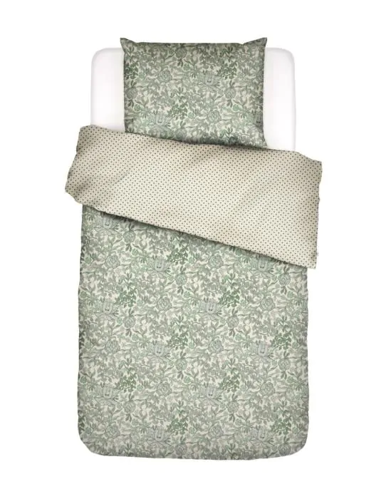ESSENZA Ophelia Greenish Dekbedovertrekset 140 x 220 cm